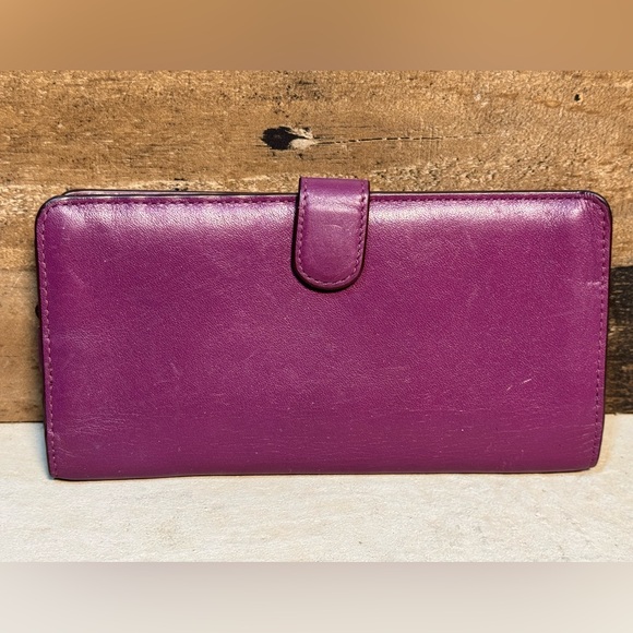 Coach Purple Leather Wallet - Picture 4 of 10